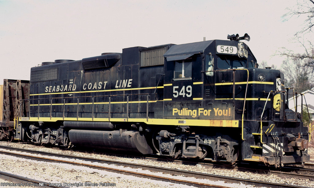 Seaboard Coast Line GP38-2 #549, power for the Lineville Road Switcher, 